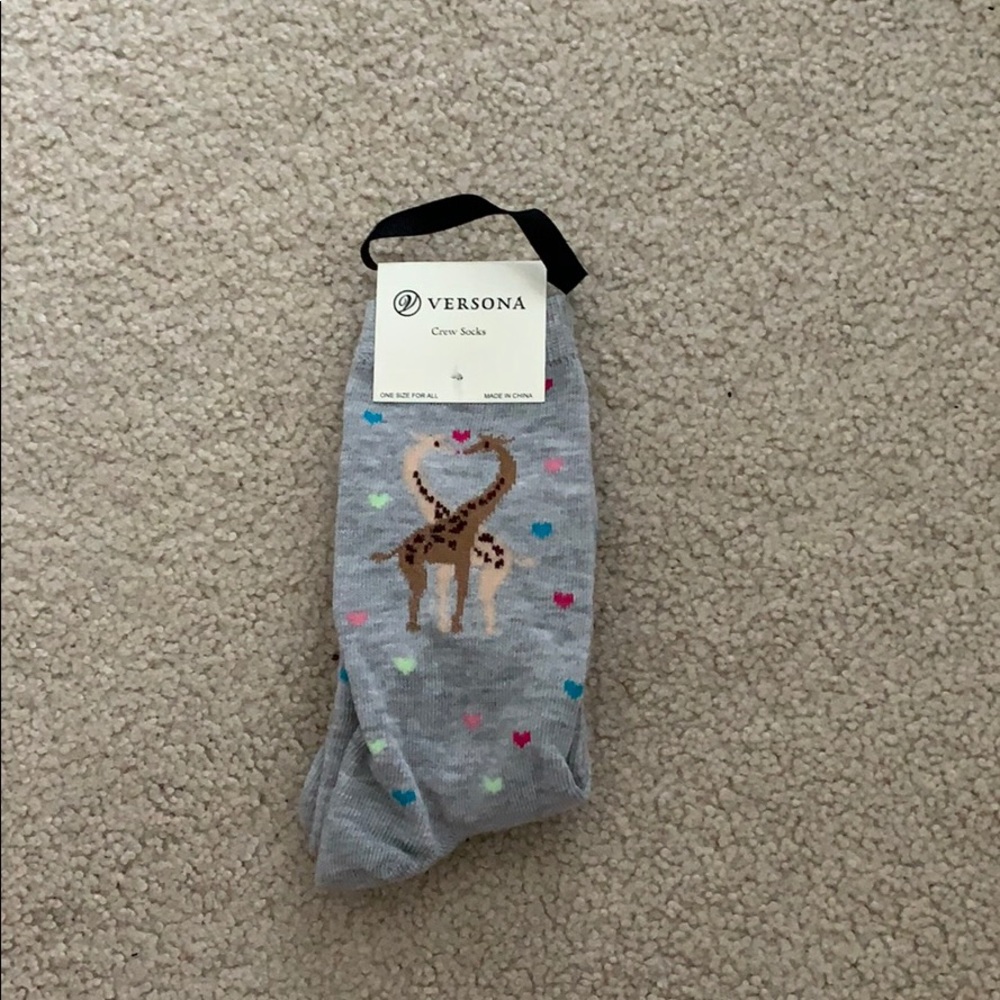 brand new giraffe socks